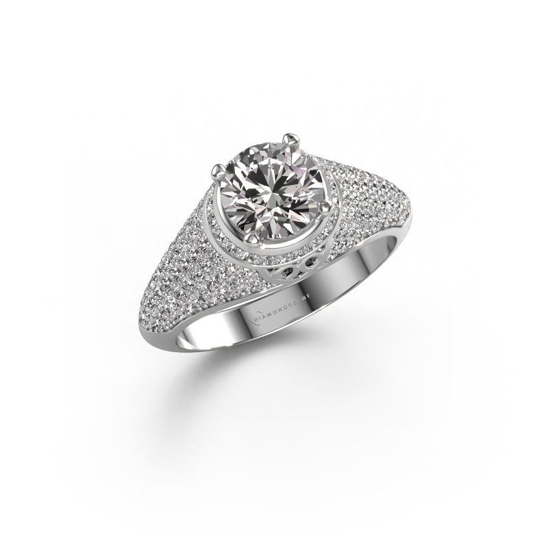 Ring Sharee 950 platinum diamond 1.831 crt