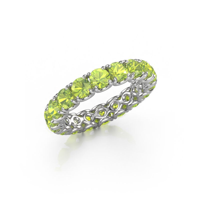 Vorsteckring Estee 3.7 585 Weißgold Peridot 3.7 mm