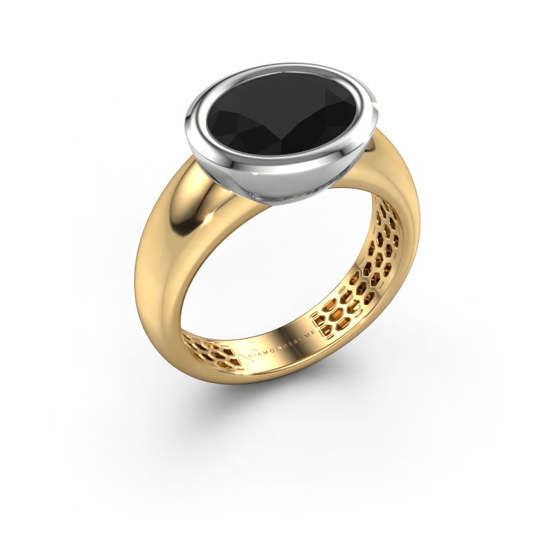Ring Evelyne 585 gold black diamond 3.24 crt