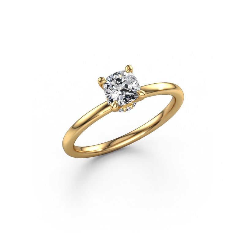 Engagement ring Crystal CUS 3 585 gold lab-grown diamond 0.70 crt