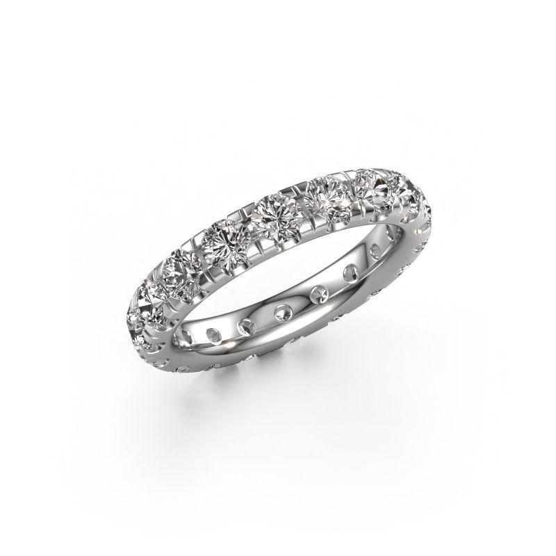Stackable ring Jackie 3.4 585 white gold lab grown diamond 2.700 crt