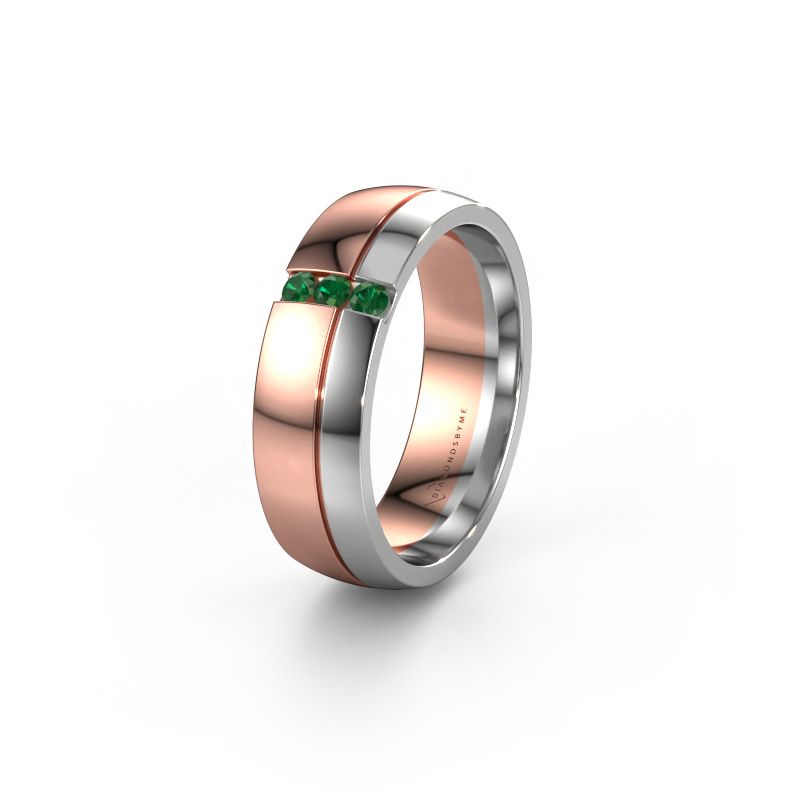 Ehering WH0223L56A 585 Roségold Smaragd ±6x1.7 mm