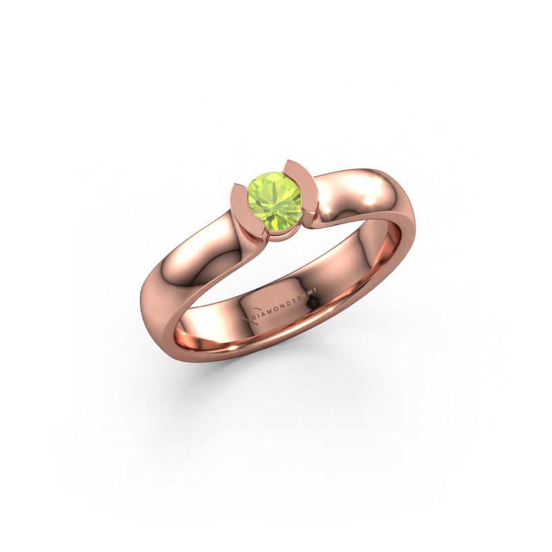 Ring Ophelia 585 Roségold Peridot 4.2 mm
