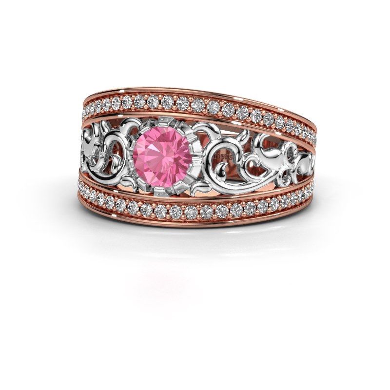 Image de Bague Marilee<br/>585 or rose<br/>Saphir rose 5 mm