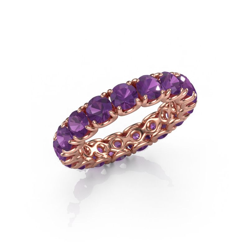 Ring Estee 4.0 585 rose gold amethyst 4 mm