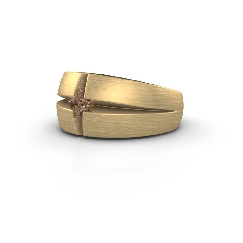 Image of Men's ring rens<br/>585 gold<br/>Brown diamond 0.25 crt