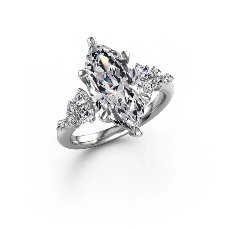 Bague Royce MRQ 950 platine diamant synthétique 4.250 crt