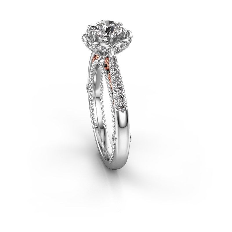 Afbeelding van Aanzoeksring Abbey<br/>585 witgoud<br/>diamant 0.882 crt