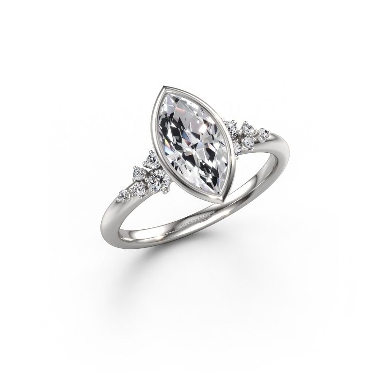 Verlovingsring Aliyah MRQ 585 witgoud diamant 1.383 crt