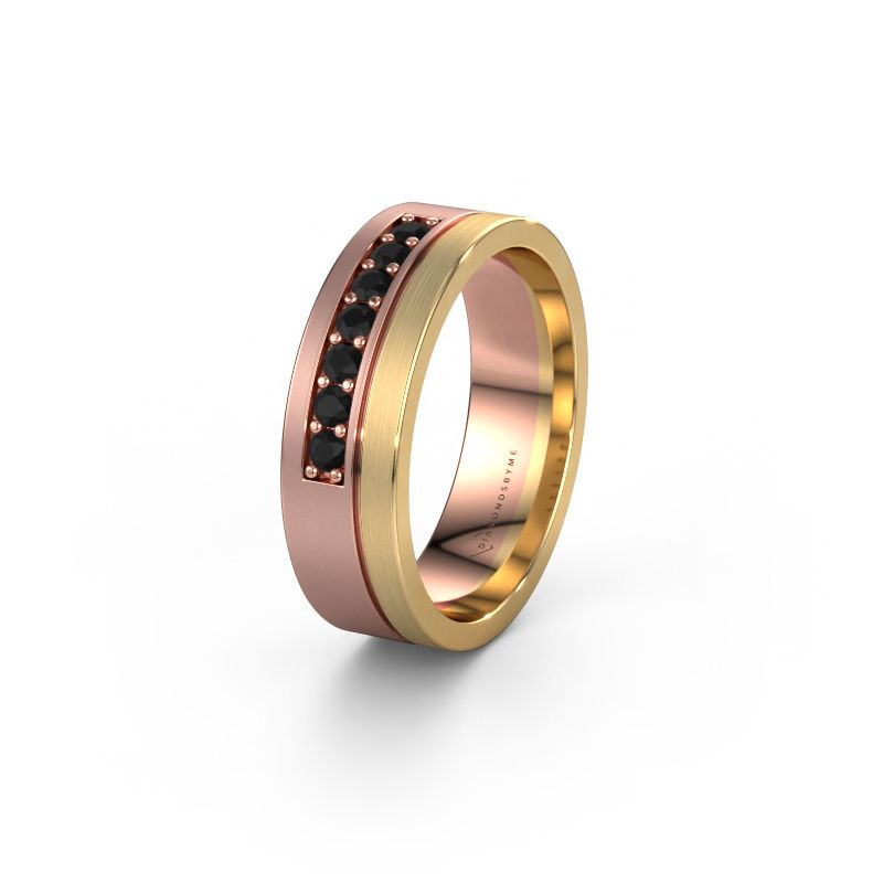 Alliance WH0312L16AM 585 or rose diamant noir ±6x1.7 mm