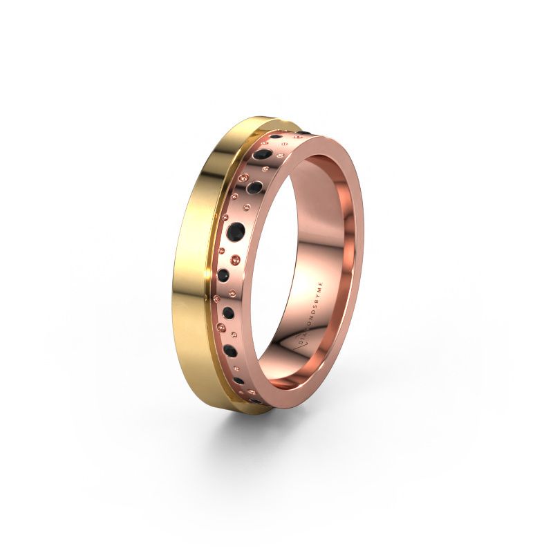 Alliance WH6016L15E 585 or rose diamant noir ±5x2.6 mm