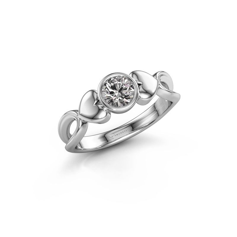 Image of Ring Lorrine 950 platinum diamond 0.50 crt