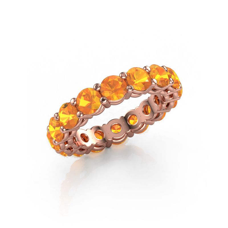 Stackable ring Michelle full 4.2 585 rose gold citrin 4.2 mm