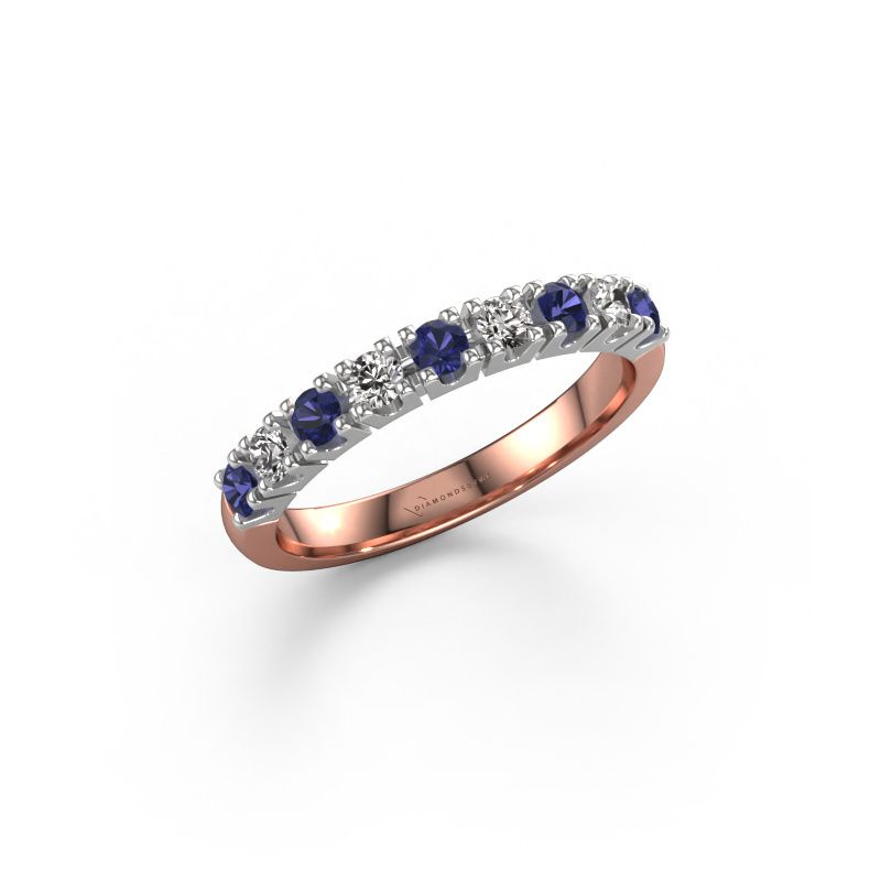 Bague Rianne 9 585 or rose saphir 2.4 mm