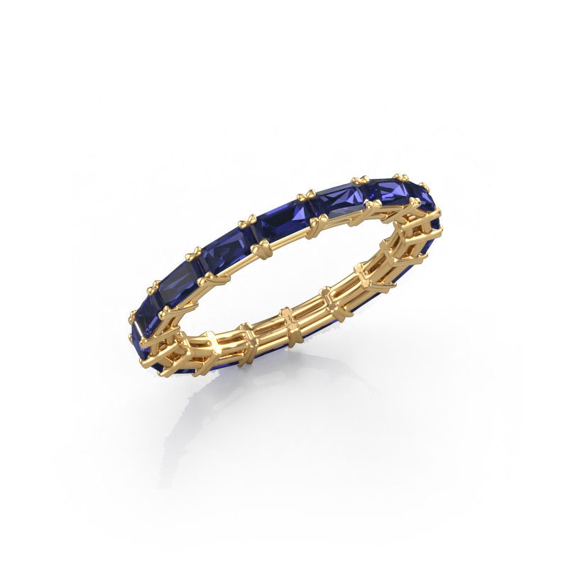 Vorsteckring Vivienne EME 4x2 585 Gold Saphir 4x2 mm