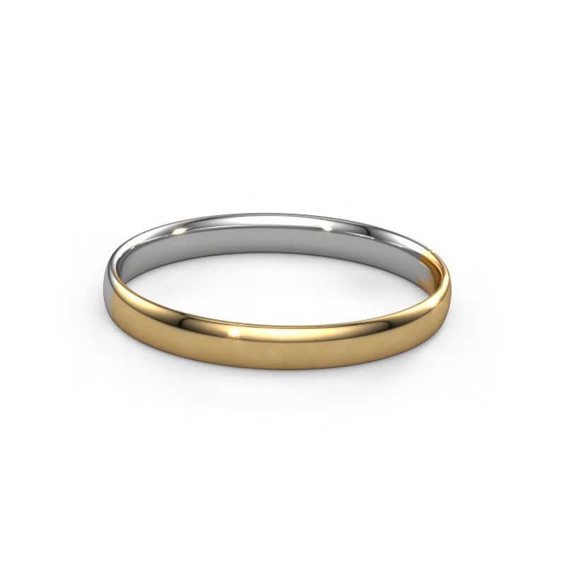Slavenarmband Jane 8mm 585 witgoud