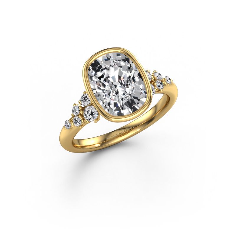 Engagement ring Aliyah CSH 585 gold lab grown diamond 3.203 crt