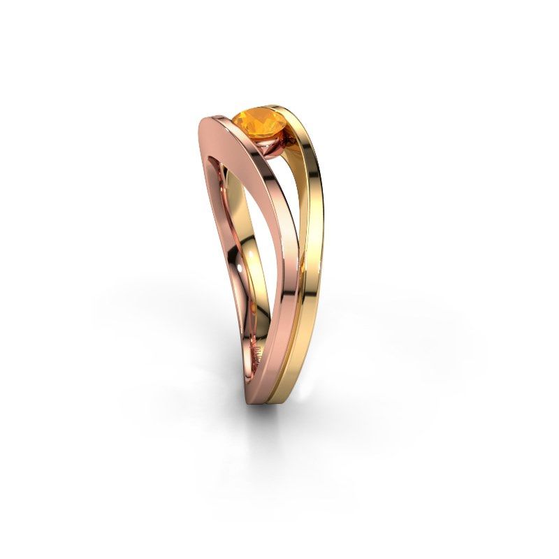 Image of Ring Sigrid 1<br/>585 rose gold<br/>Citrin 4 mm