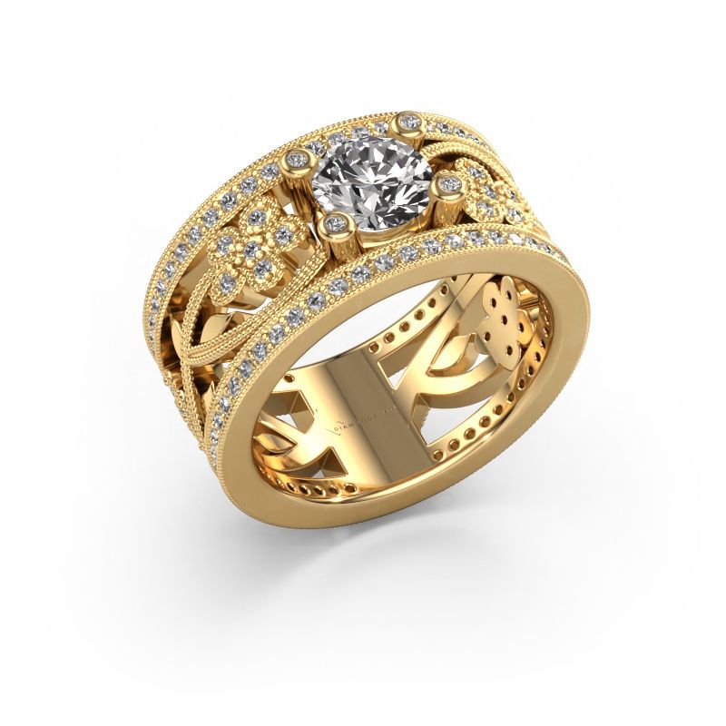 Ring Severine 585 gold lab-grown diamond 1.405 crt