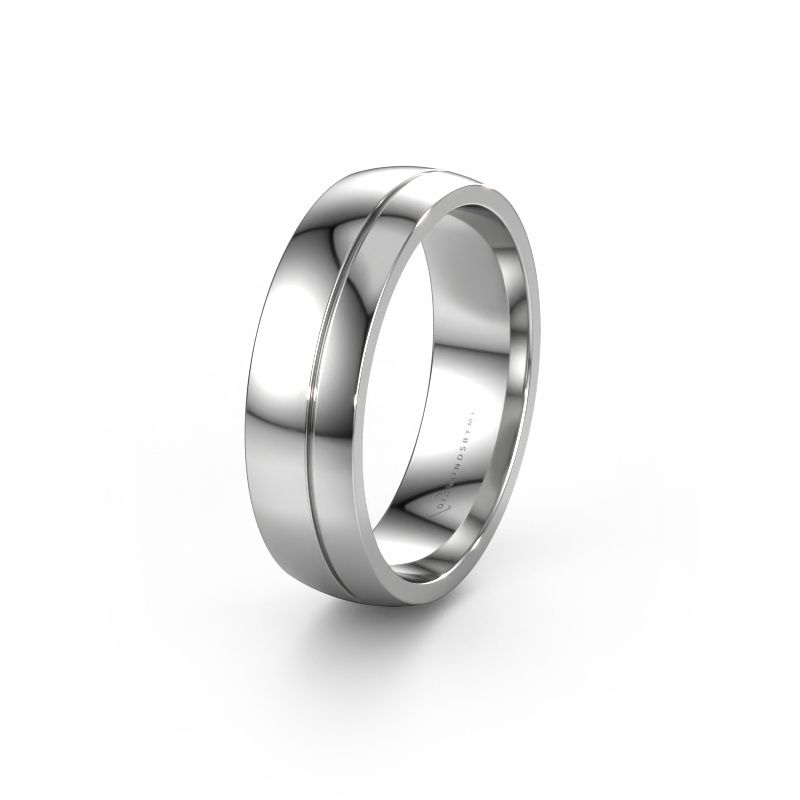 Wedding ring WH0223M56A 950 platinum ±0.24x0.07 in
