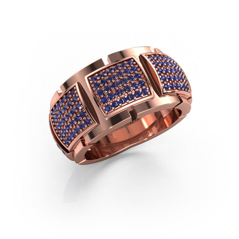 Ring Laura 585 Roségold Saphir 1 mm