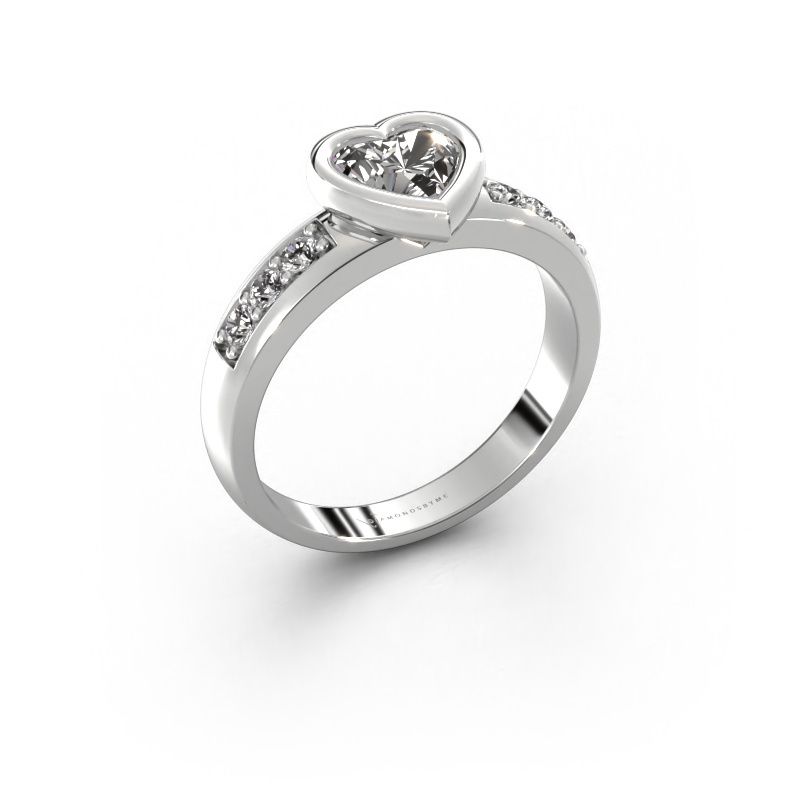 Verlobungsring Lieke Heart 585 Weißgold Diamant 0.92 crt