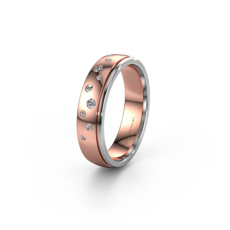 Alliance WH0517L25AP 585 or rose diamant synthétique ±5x1.7 mm