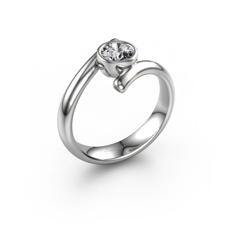 Ring Mary 585 white gold lab-grown diamond 0.50 crt
