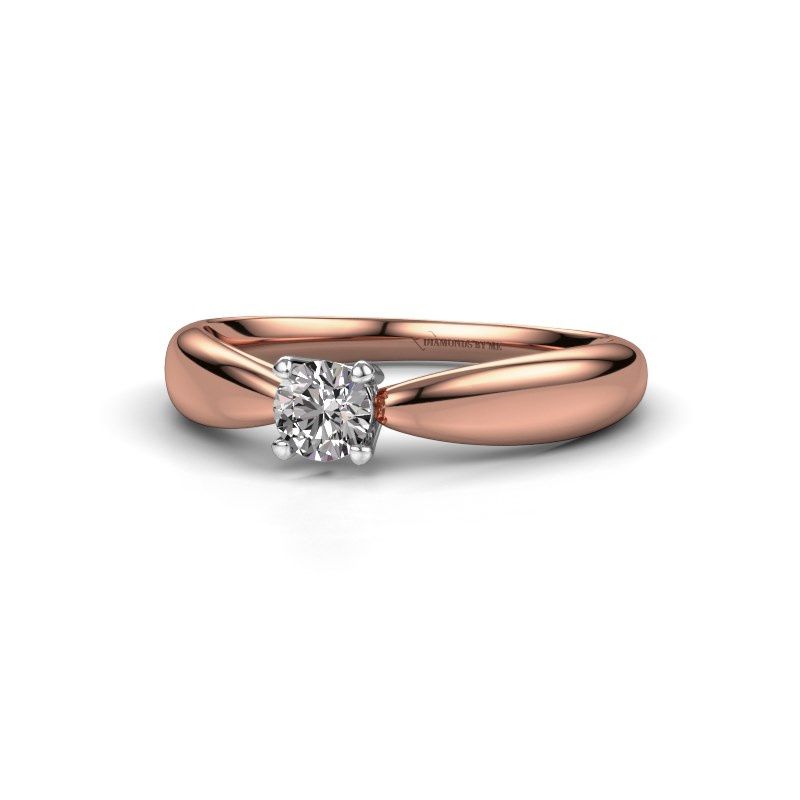 Image de Bague de fiançailles Nichole<br/>585 or rose<br/>Diamant 0.25 crt