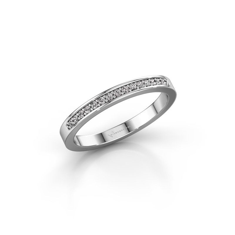 Afbeelding van Aanschuifring SRJ0005B20H4<br/>950 platina<br/>Diamant 0.113 crt