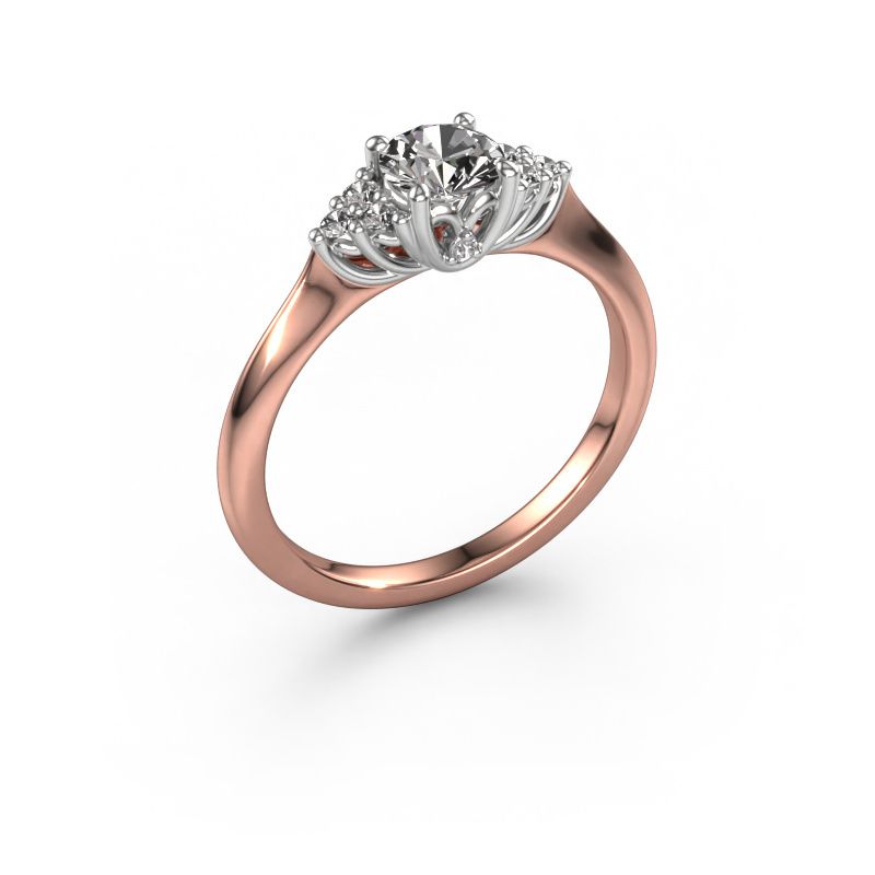 Engagement ring Felipa RND 585 rose gold diamond 0.621 crt