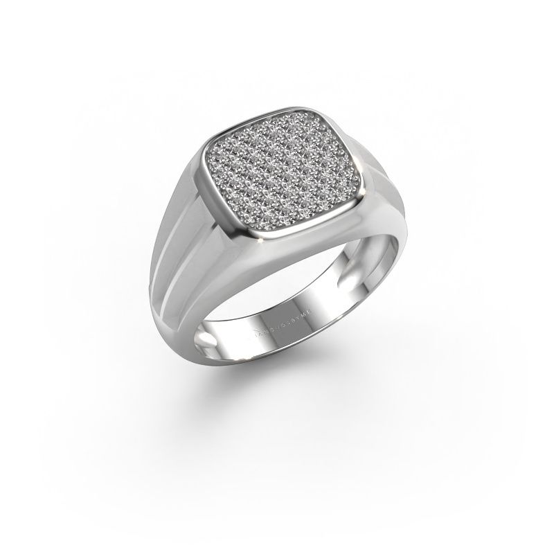Bague pinky Robbert 585 or blanc diamant 0.558 crt