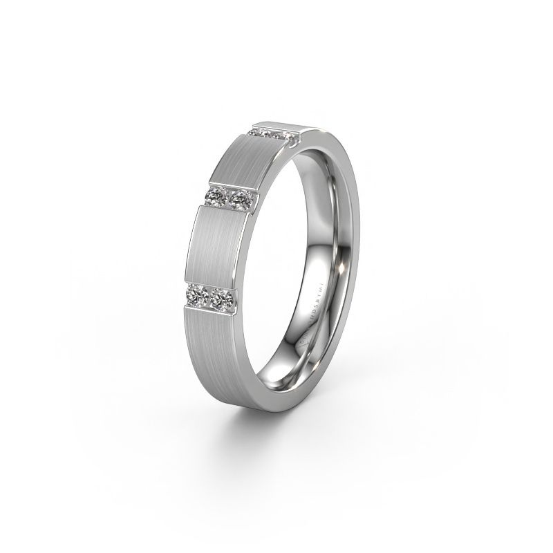 Trouwring WH2133L14BM 585 witgoud lab-grown diamant ±4 x 2,2 mm