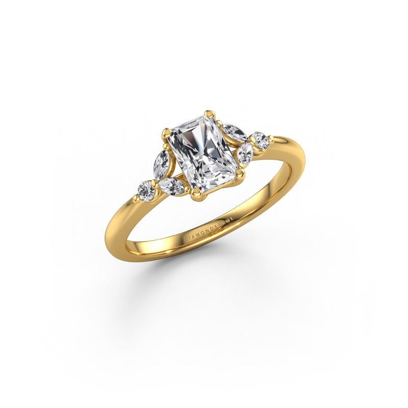Engagement ring Megan RAD 585 gold diamond 0.75 crt
