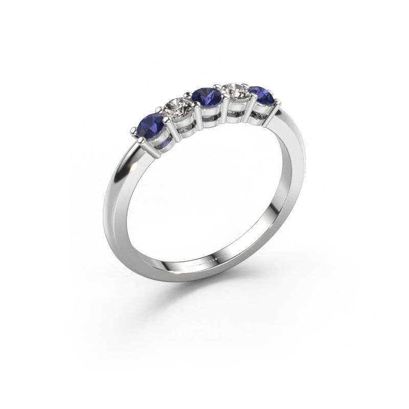 Ring Michelle 5 950 Platin Saphir 3 mm