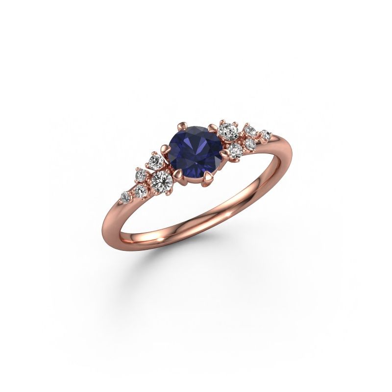 Engagement ring Royce RND 585 rose gold sapphire 5 mm