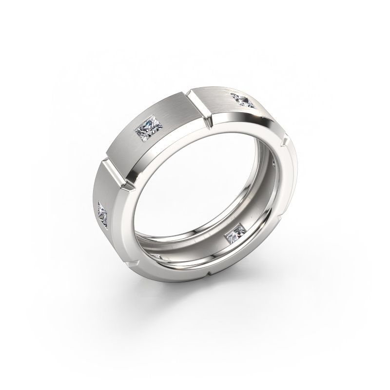 Herrenring Steve light 950 Platin Zirkonia 3 mm