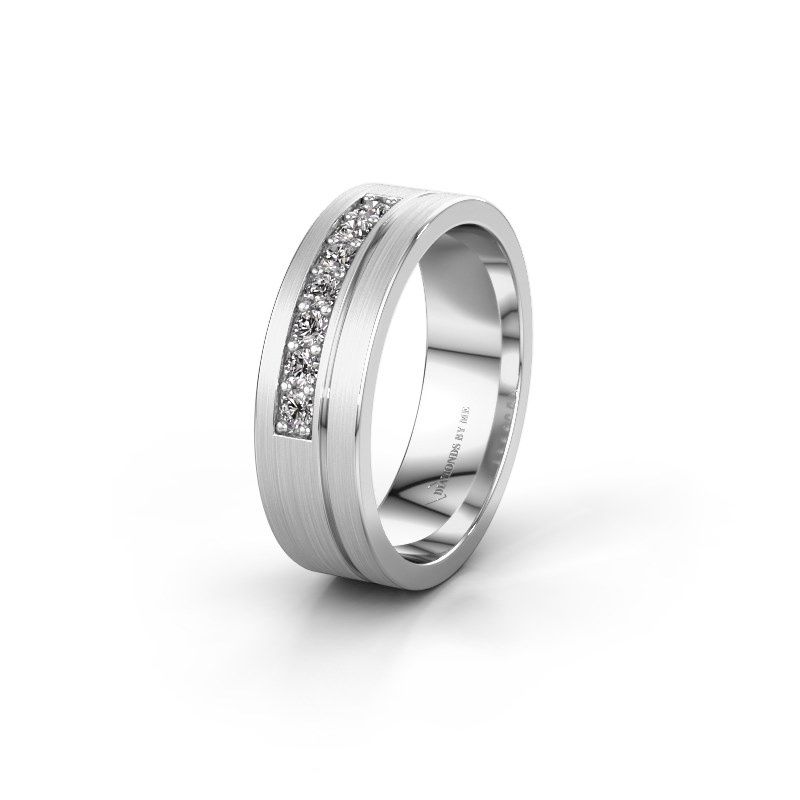 Afbeelding van Trouwring WH0312L16AM 950 platina zirkonia ±6x1.7 mm