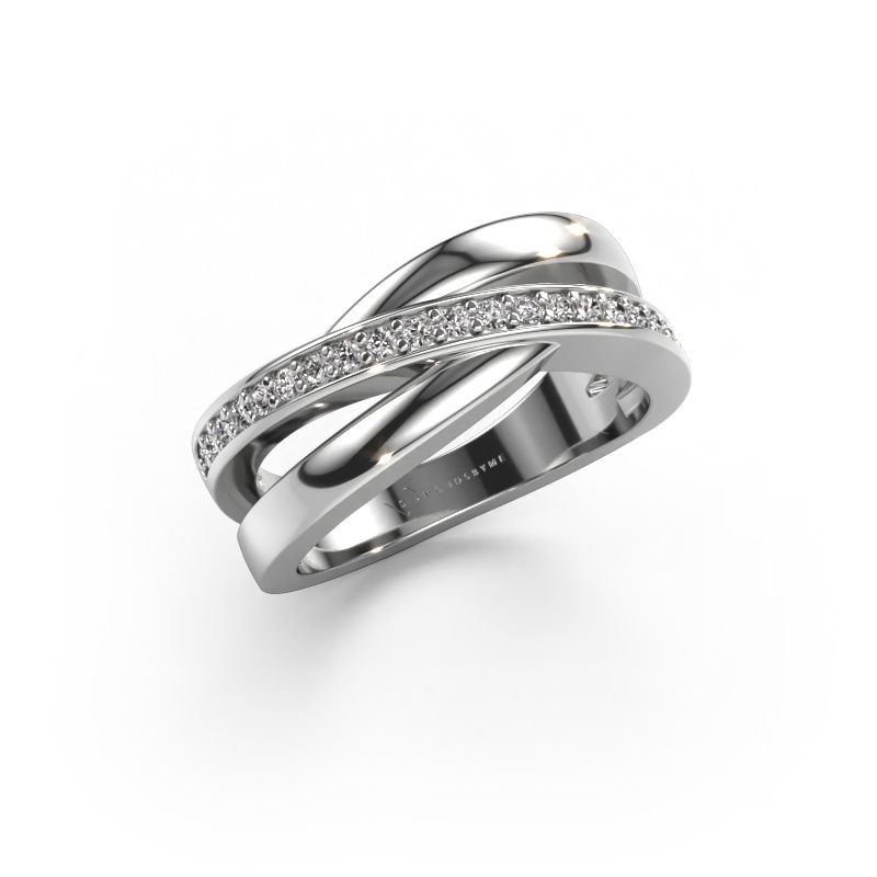 Ring Colette 585 white gold lab grown diamond 0.20 crt