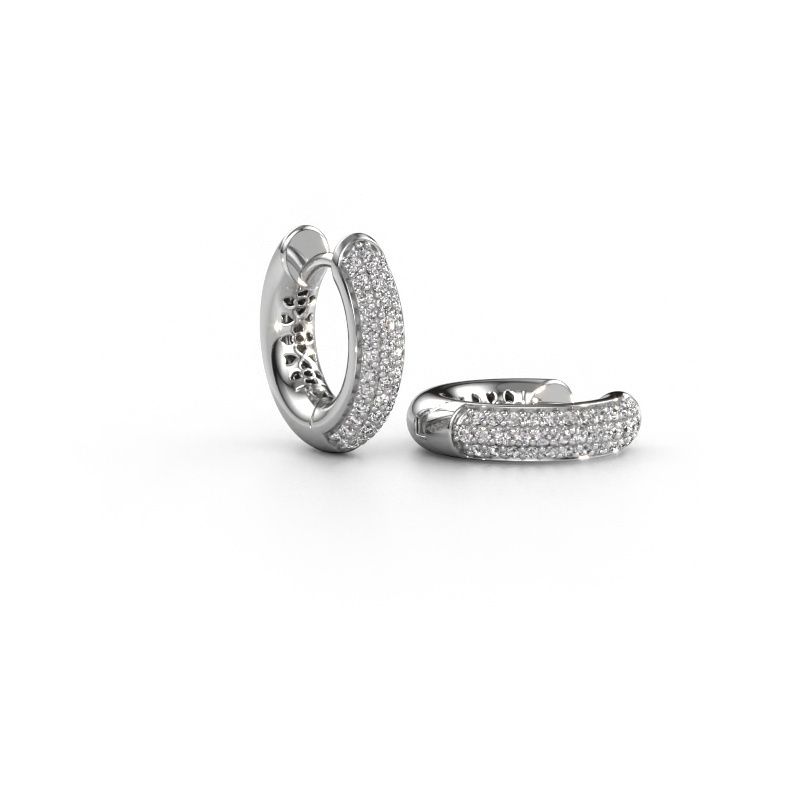 Creole Tristan B 14 mm 950 Platin Lab-grown Diamant 0.322 crt