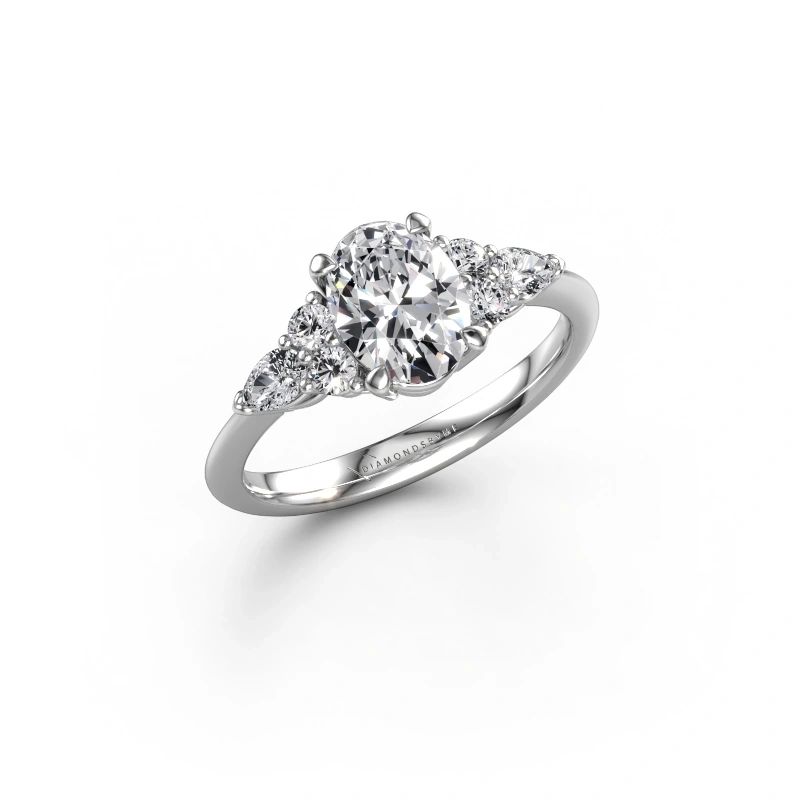 Verlobungsring Melani OVL 950 Platin Lab-grown Diamant 1.64 crt