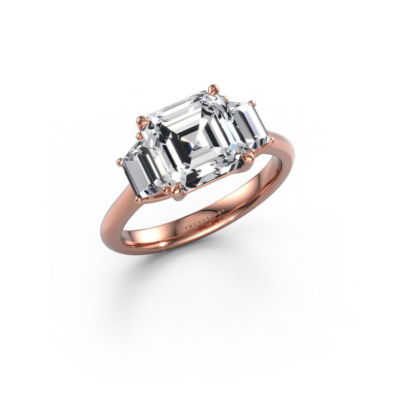 Bague de fiançailles Maggie ASC 585 or rose diamant 3.60 crt