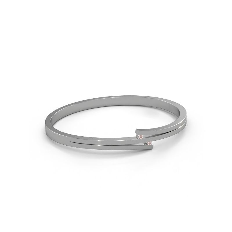 Bracelet Roxane 585 white gold morganite champagne 2 mm