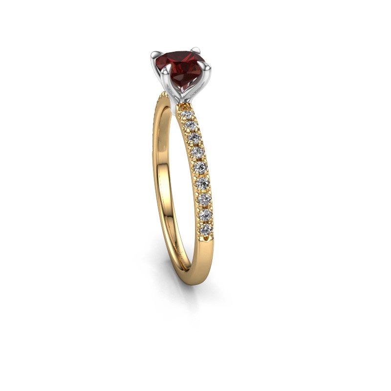 Image of Engagement Ring Crystal Cus 2<br/>585 gold<br/>Garnet 5 mm