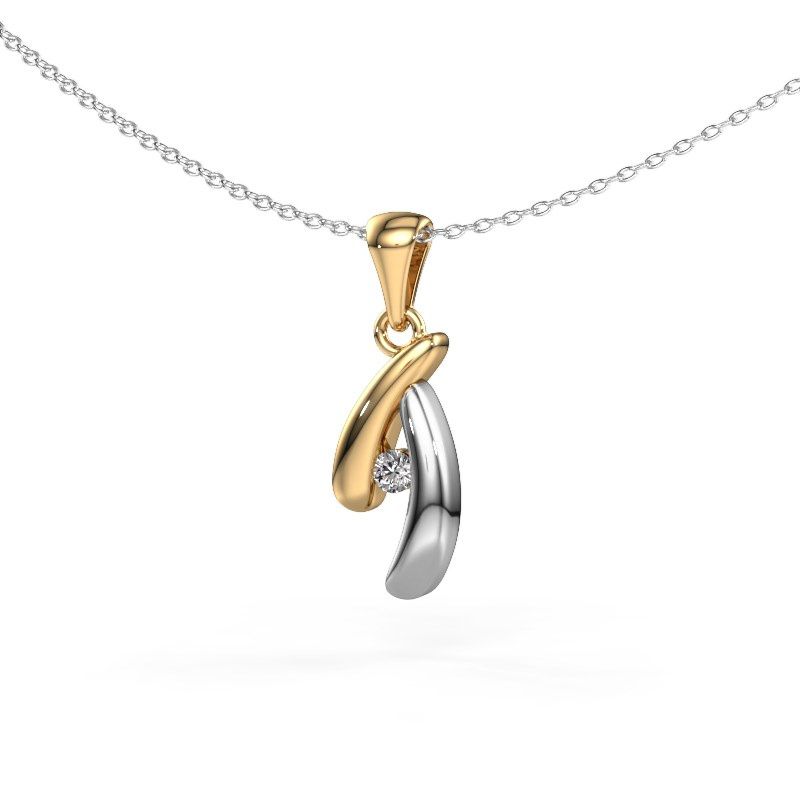 Anhänger Jinke 585 Gold Zirkonia 2.5 mm