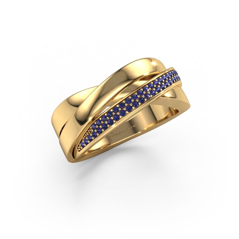 Ring Katherina 585 goud saffier 1 mm