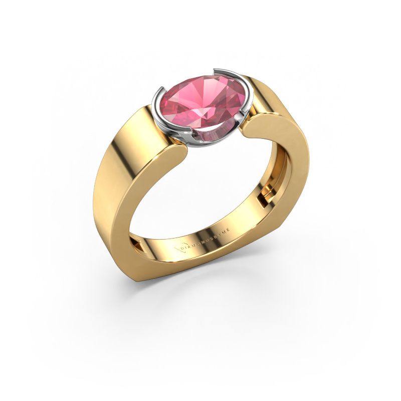 Ring Tonya 585 gold tourmaline pink 8x6 mm