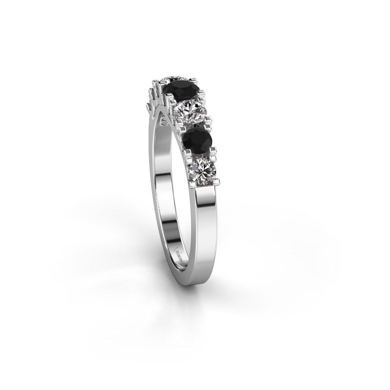 Afbeelding van Ring selina 3<br/>950 platina<br/>Zwarte diamant 0.94 crt