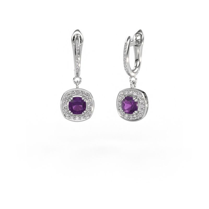 Ohrhänger Marlotte 2 950 Platin Amethyst 5 mm