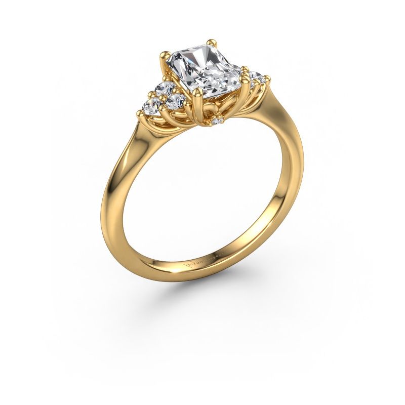 Bague de fiançailles Felipa RAD 585 or jaune diamant synthétique 1.193 crt